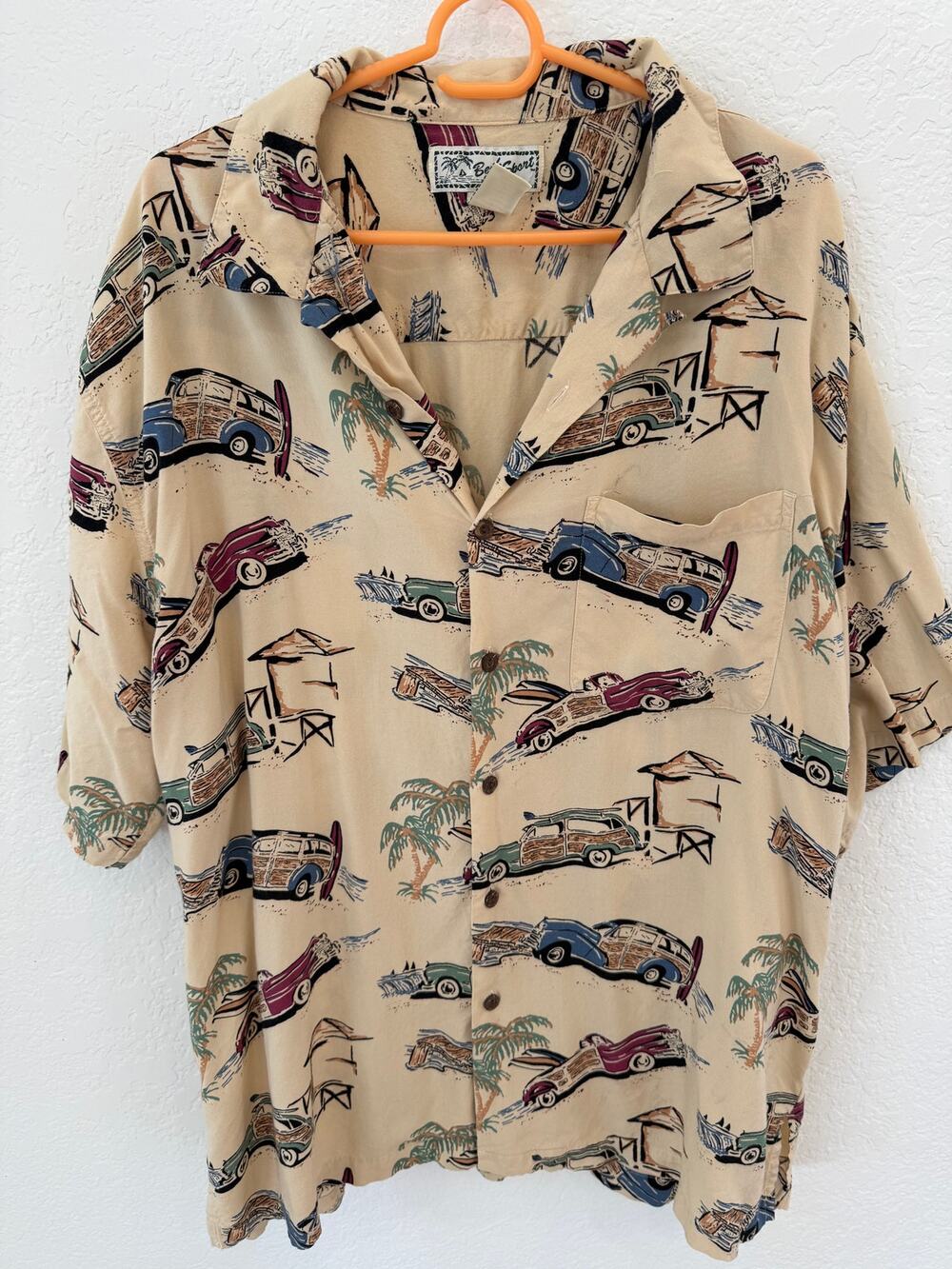 Vintage 1990's Beck Sports Hawaiian Shirt Mens XL Woodies Aloho Tropical